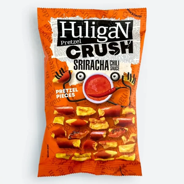 Huligan Pretzel crush sriracha chili sauce